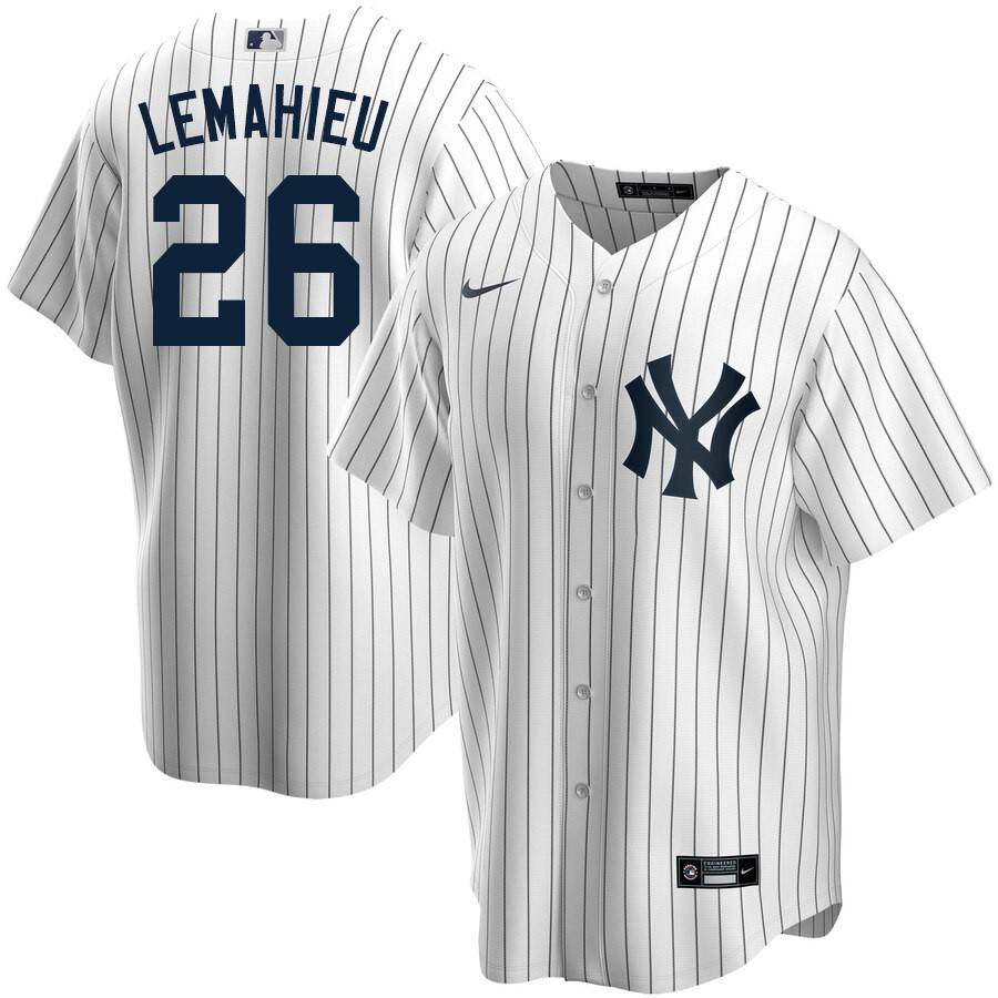 2020 Nike Men #26 DJ LeMahieu New York Yankees Baseball Jerseys Sale-White